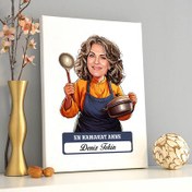 Resim En Hamarat Anne Karikatürlü Kanvas Tablo 