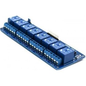Resim 24V 6 - 8 Kanallı Işıklı Röle 8 Kanallı 