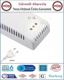 Resim İTEK Gaz Dedektörü - NYS3 - Doğalgaz Alarm Dedektörü - 220W 