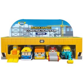 Resim Genel Markalar Robocar Poli Mini İnşaat Araçları 5'li Set 