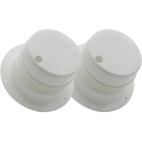 Resim Jeehugo 2 Adet Beyaz Abs Materyal Furgon/rv Tavan Su Tesisatı Vantilatör Kapağı - Fonksiyonel Akışkan Boşaltma Kapağı 