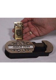 Resim Çakmak Kişiye Özel İsim Yazılı Ve Mdf Tasarım Kutulu No:129 Çok Renkli 