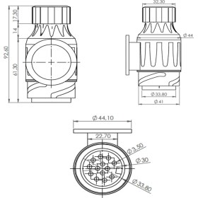 Resim Allestock Römork Fişi - Kısa Tip - 13 Pin 