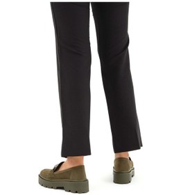 Resim Tamer Tanca Kadın Vegan Haki Süet Loafer Ayakkabı 817 0890 Bn Ayk Sk22/23 Hakı Suet Haki 