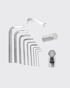 Resim 9 Parça Alyan Anahtar Seti Altıgen Uçlu Mobilya Ve Tamir İçin 