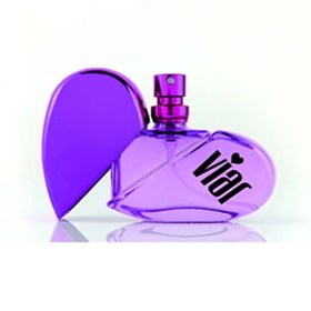 Resim viarella Eti Viar Kadın Cep ve Çanta Parfümü 2'Lİ Set Mor Kırmızı Kalp Şekilli 2x28 ml 