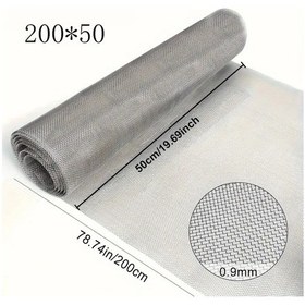 Resim Dashanshop Gümüş Gri 50x200 Paslanmaz Çelik Elek: Bahçe, Havuz Ve Ev İçin Çok Amaçlı 