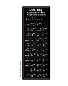 Resim TÜRKÇE - RUSÇA - ARAPÇA (GRİ BEYAZ SİYAH VE ŞEFFAF SEÇENEKLERİYLE) KALİTELİ PVC LAPTOP KLAVYE STİCKER 