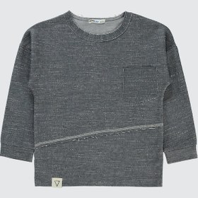 Resim Civil Boys Erkek Çocuk Sweatshirt 6-9 Yaş Antrasit Antrasit 
