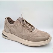 Resim Greyder 18231 Vizon Renk Nubuk Deri Slip-On Bağcıklı Erkek Deri Sneaker 