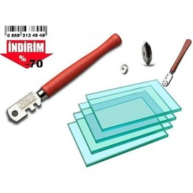 Resim Cam Keme Elmas Uçlu Kesici 6 Çeşit Kesici Uç Elmas Cam Kesim Alet 