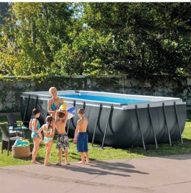 Resim İntex 26356np Ultra Xtr Dikdörtgen Prefabrik Aile Havuzu 549x274x132cm Merdiven+filtre+örtü Set 