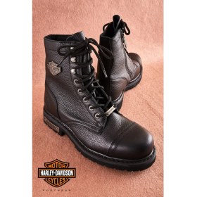 Resim Harley Davidson Günlük Deri Soğuğa Dayanıklı Bot 