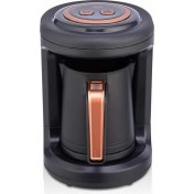 Resim Gri Türk Kahve Makinesi, Şık ve Kullanışlı, Ev ve Ofis Için Ideal Seçim 