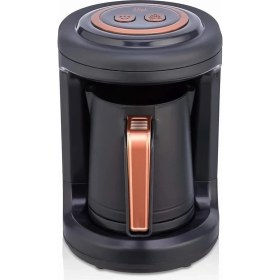 Resim Gri Türk Kahve Makinesi, Şık ve Kullanışlı, Ev ve Ofis Için Ideal Seçim 