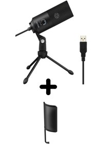 Resim Fifine K669b Profesyonel Stüdyo Kayıt Mikrofonu + Pop Filter 