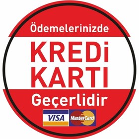 Resim cicigünler Ödemelerinizde Kredi Kartı Geçerlidir Levhası 