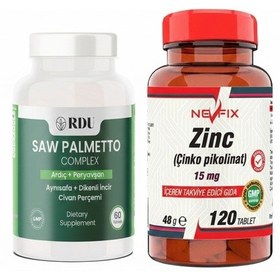 Resim Rdu Food Supplement 60 Tablet + Nevfix Zinc Takviye Edici GIda 120 Tablet 