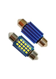 Resim Carub Sofit Ampul 12v-24v 36mm 15 Led Smd Canbus Metal Beyaz 2li Set Br0402243 1 Adet 