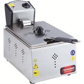 Resim Karacasan Endüstriyel 2500 Watt Tekli 5 Litre Elektrikli Fritöz 