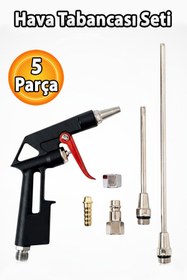 Resim Badem10 Hava Tabanca Seti 5 Parça Üfleme Temizleme Tabancası Hortum Uçlu Kompresör Aksesuar Seti 