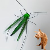 Resim 1 adet Whisker Wonders Etkileşimli Kedi Oyuncak, Gerçekçi Haşere Tasarımı, Dayanıklı Plastik, Pille Çalışmaz, İç Mekan Oyun ve Egzersiz için Askı İpi 