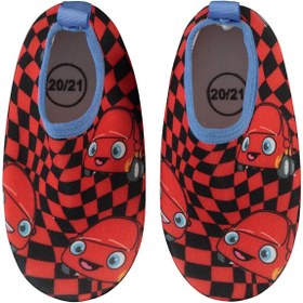 Resim Düt Düt Baskılı Tabanlı 20-24 Numara Deniz Ayakkabısı - Kırmızı - Kırmızı / 22 