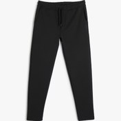 Resim Beli Bağcıklı Pantolon Slim Fit Cep Detaylı Katlı Paça 