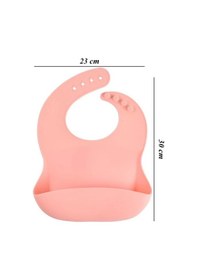 Resim Jojobebek Çocuk Silikon Mama Önlüğü (PEMBE RENK) Pembe 