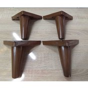 Resim decobay Kaliteli Sağlam Şık Lüks Koltuk Kanepe Dolap Mobilya Ayak Sena Model 12 Cm Ceviz Renk 4 Adet 