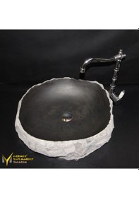 Resim Bazalt Şekilsiz Tasarım Lavabo 