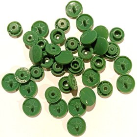 Resim Celines Wonders Kalite Garantili T5=12,5 Mm Kapaklı Çıtçıt, 10 Takım, Plastik, Çıt Çıt, Haki Yeşil 