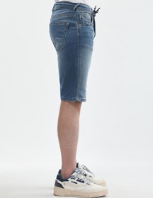 Resim Banny Jeans Erkek Likralı Bağcıklı Jean Şort 