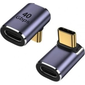 Resim Storemax Derece Type-C Çevirici 40 Gbps 90 Derece Typec Çevirici 