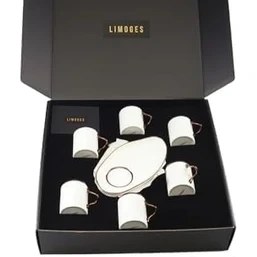 Resim Limoges Bronz 6 Kişilik Kahve Takımı 85CC 