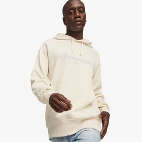 Resim Puma Classics+ Erkek Krem Hoodie 