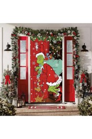 Resim PROMISEBACKDROP2 190x75cm Lastikli kapı süsü, Kumaş kapı giydirme, Christmas decor, Yılbaşı, Okul etkinlik kapı süsü 