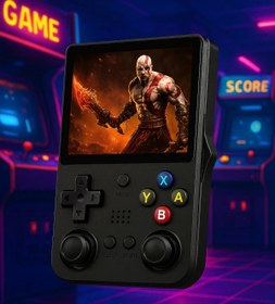 Resim Konsol Plus R43 Pro M18 Retro Taşınabili El Oyun Konsolu 20 000 Oyunlu Gri 