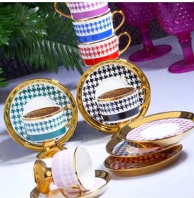 Resim Kosova W-juliet 6'lı Fincan Takımı Ayaklı 90 Cc İst-163 