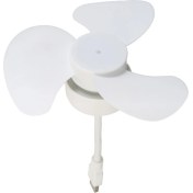 Resim Blueleskyy USB Fan DC5V Tavan Vantilatörü 360 Derece Ayarlı Düşük Gürültülü Elektrikli Fan Dizüstü Bilgisayar Için Iç Mekan Soğutma Fanı (Yurt Dışından) 