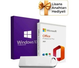Resim Microsoft Windows 10 + Office 2021 Pro Plus Kurulum Dosyalı USB Bellek 16GB (Lisans Anahtarı Hediyeli) - Fiyatı, Yorumları 