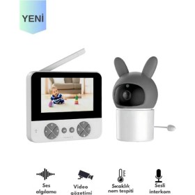 Resim Aydogan's Bebek Kamerası Kumandalı Monitörlü Karşılıklı Konuşma Özellikli , Hatırlatıcılı Ip Beb 