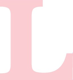 Resim Karton Harf Banner Pembe L 