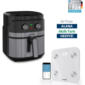 Resim Blaupunkt A5550 Tek Hazneli 5.5 Litre Yağsız Air Fryer Fritöz + Blaupunkt Akıllı Tartı Hediyeli 
