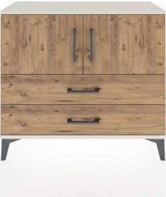 Resim Arges Şifonyer 2 Raflı 2 Çekmeceli 2 Kapaklı 88x30x80 Aytaşı-çam Aytaşı 