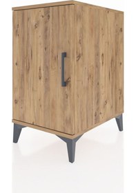 Resim Kronos Komodin 2 Raflı Tek Kapaklı 44x59x80 Çam-çam Çam 
