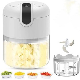 Resim Şarjlı 3 Bıçaklı Mini El Rondosu, 250ML, Pembe, Pratik ve Kullanışlı. 