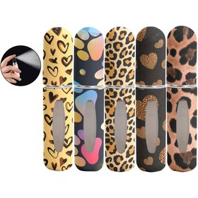 Resim 1/5 adet Moda Şehir Desenli 5ml Parfüm Sprey Şişesi - Doldurulabilir Taşınabilir Seyahat Mini Nebülizör - Kozmetik Pompa Dağıtıcı 