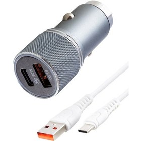 Resim Araç İçi Çakmaklık Şarj 20 Watt Usb To Type-c Kablolu Cr94 