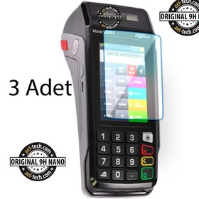 Resim ael-tech İngenico Move 5000F Yazar Kasa Pos Dokunmatik 9h Nano Ekran Koruyucu 3'lü Set 